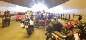El accidente produjo congesti&oacute;n en el t&uacute;nel de San Roque.