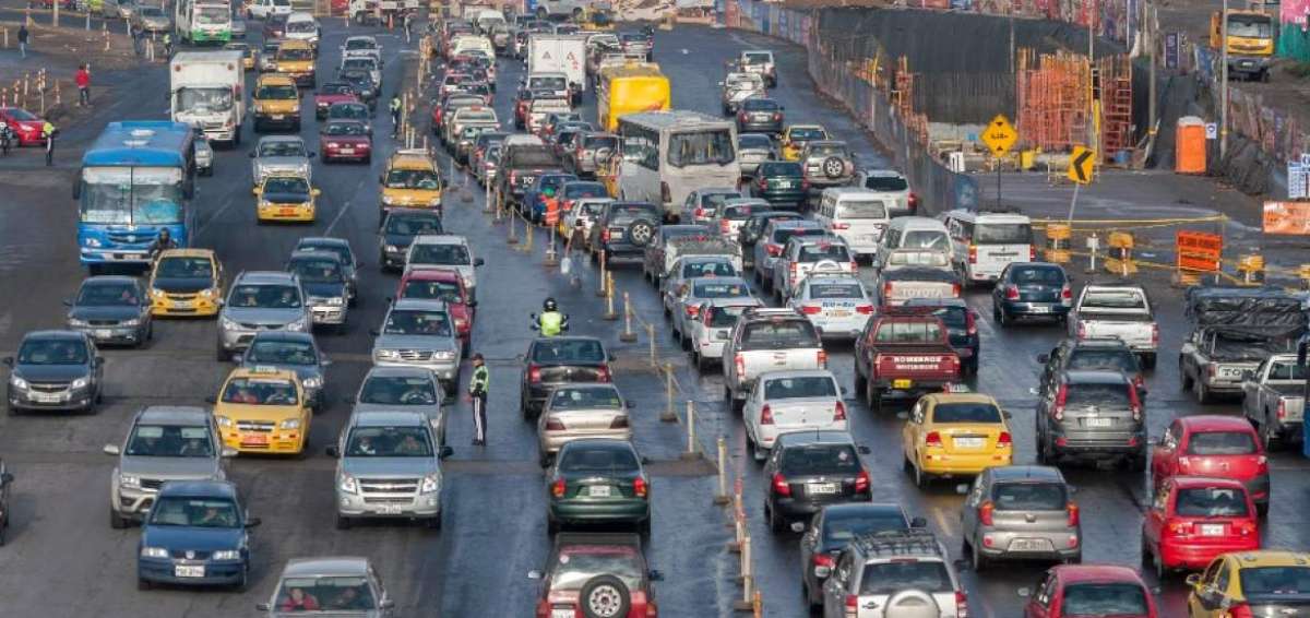 Fuerte congesti&oacute;n al norte de Quito