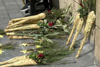 No uses la palma de cera durante las celebraciones religiosas de Semana Santa