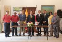 La firma de seis convenios entre Ecuador y Japón se dio la mañana de este viernes 06 de enero de 2023.
