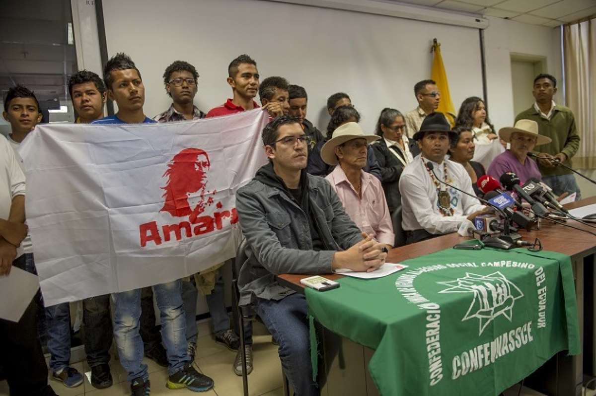 Los grupos ind&iacute;genas realizar&aacute;n el jueves en la Asamblea el primer di&aacute;logo por la Reforma Agraria. Foto: Fernando Sandoval/ EL TEL&Eacute;GRAFO