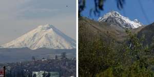 Monta&ntilde;as de la cordillera andina amanecieron cubiertas de nieve
