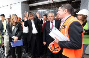 Ernesto Samper visit&oacute; junto a Rafael Correa, presidente de Ecuador, la futura sede de la Unasur, en la Mitad del Mundo. Foto: Cortes&iacute;a Presidencia de la Rep&uacute;blica.