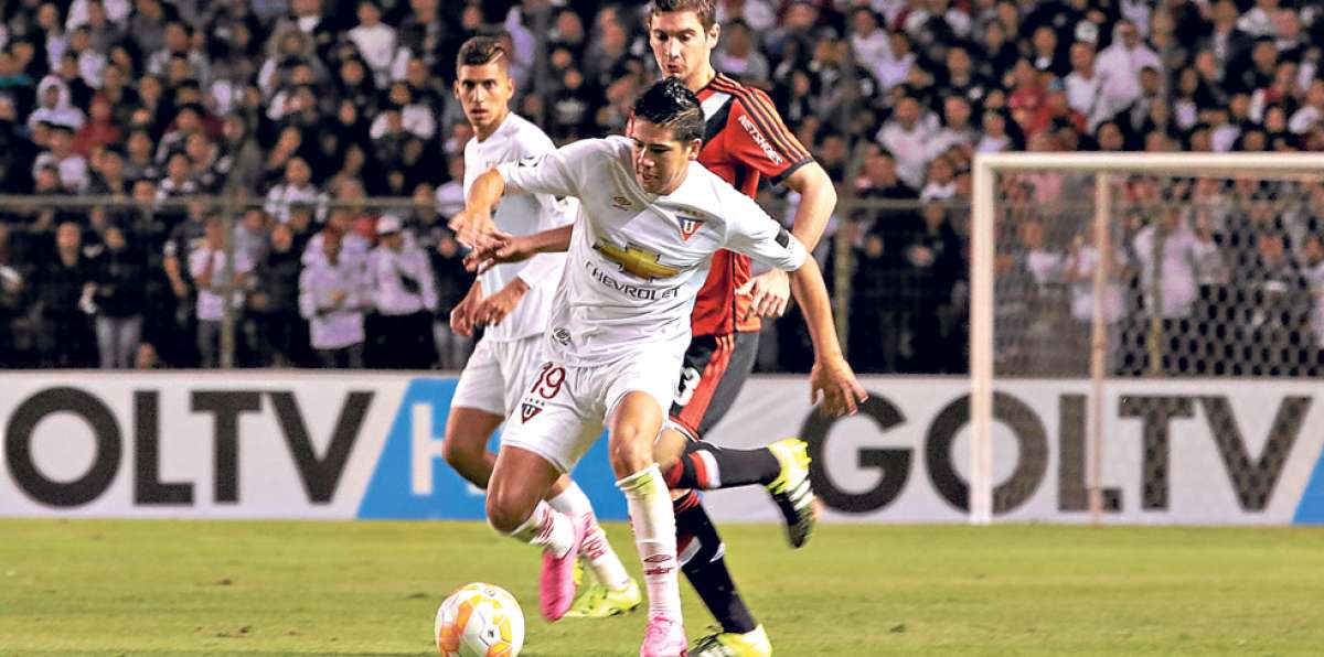 Diego el &lsquo;Cachete&rsquo; Morales lleg&oacute; a Liga de Quito en 2014. En la presente temporada es el segundo goleador. Foto: Tomado de Andes
