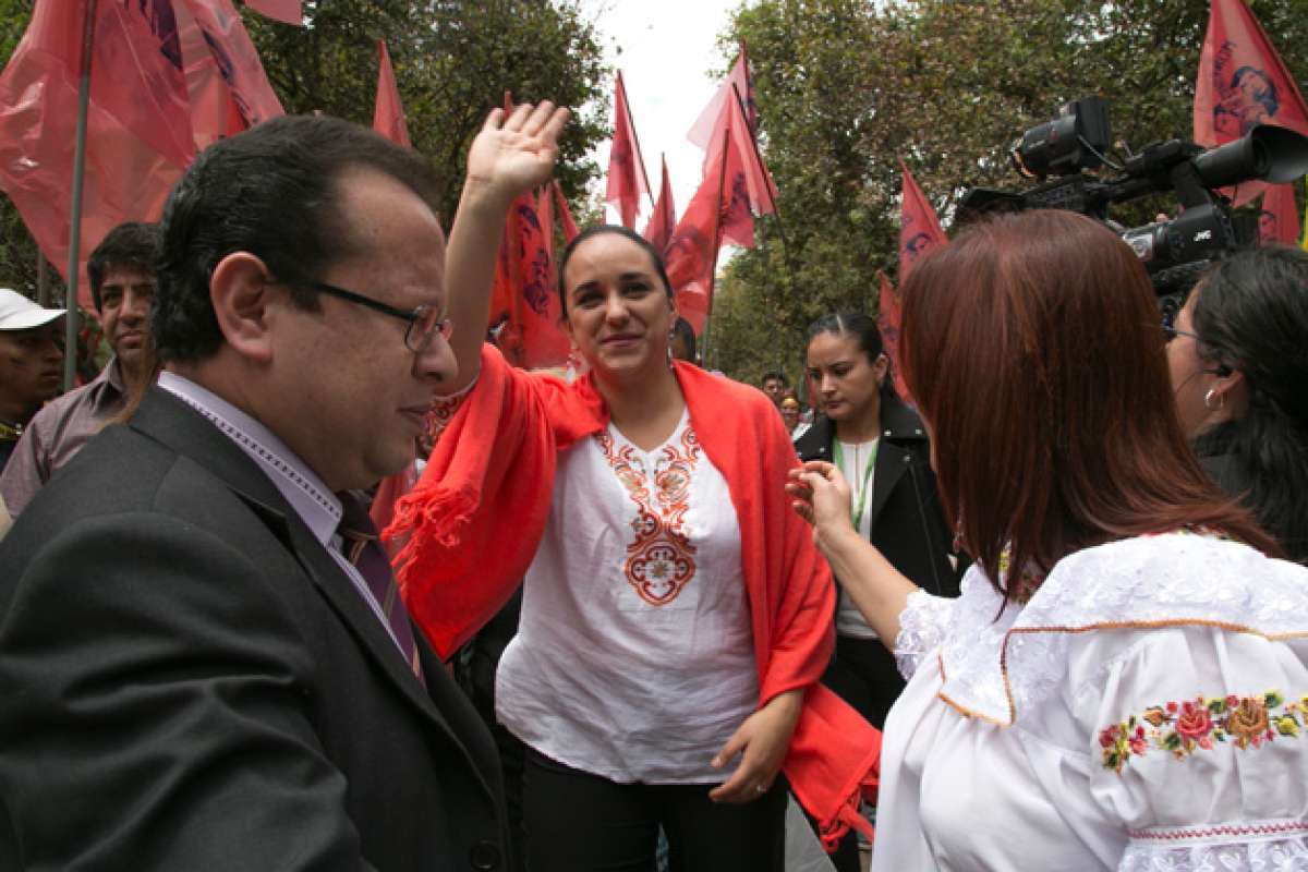 Gabriela Rivadeneira, presidenta de la Asamblea. Foto: El Tel&eacute;grafo
