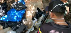 Armada decomisa media tonelada de droga en Manab&iacute;