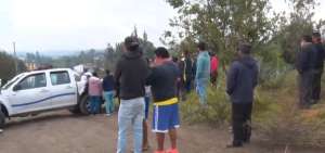 El hallazgo se produjo en el barrio Mirador San Francisco, en la parroquia Huachi Grande, en Ambato, provincia de Tungurahua.