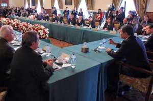  Junto con el fiscal Chiriboga estuvieron autoridades tanto de M&eacute;xico como de Ecuador. 