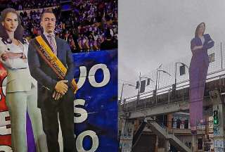 Las figuras de cartón de los candidatos se impusieron en las últimas campañas electorales.