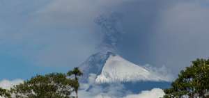 Imagen captada desde Macas, el 16 de septiembre