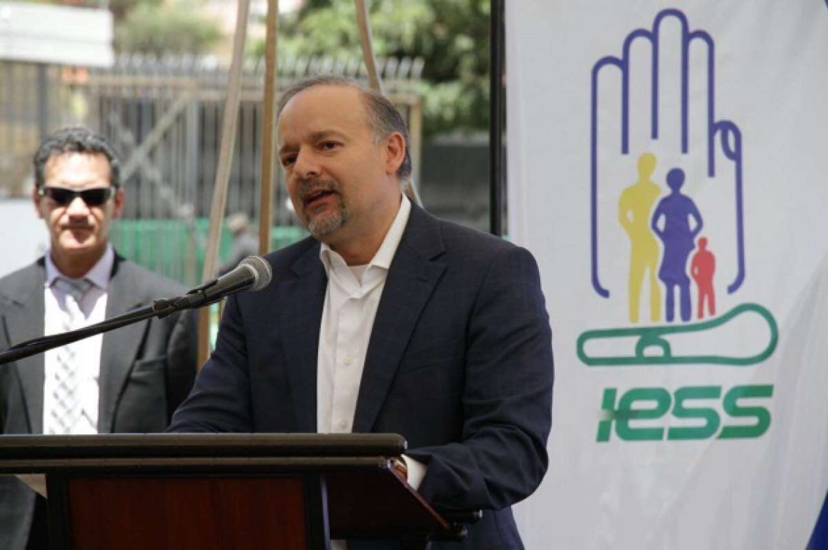 El presidente del directorio del IESS, Richard Espinosa. Cortes&iacute;a: IESS