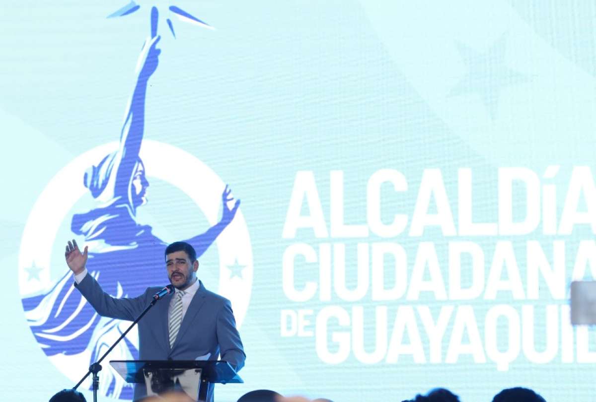 El nuevo alcalde de Guayaquil habló sobre seguridad en su primer discurso