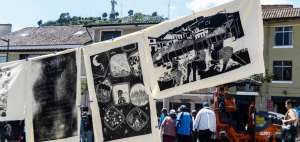 Moradores del Centro Hist&oacute;rico de Quito vieron reflejadas varias de sus historias en madera y tela.