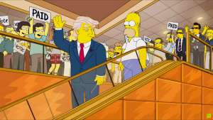 En Los Simpson tambi&eacute;n se burlan de Donald Trump
