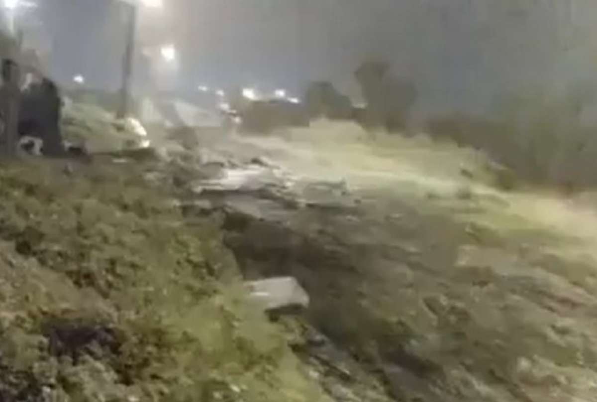 Una quebrada se desbord&oacute; en Guaman&iacute;
