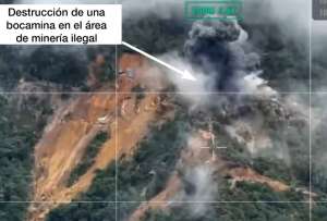 El ministro de Defensa, Gian Carlo Loffredo, anunció el fin de la minería ilegal en Buenos Aires, Imbabura.