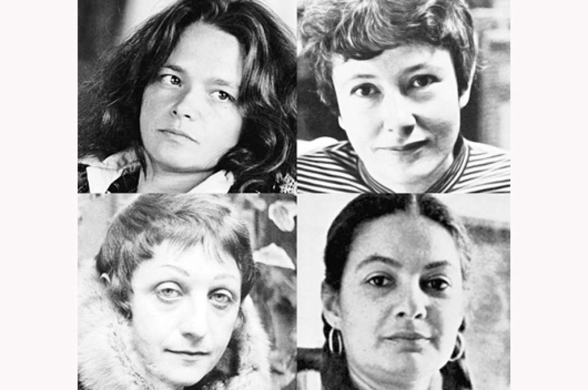 De izquierda a derecha, arriba: Anne Walden y Denise Levertov. Abajo: Ruth Weiss y Leonore Kandel.