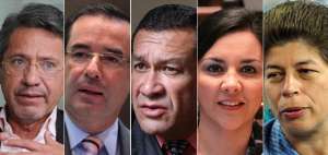 (De izq. a der.) Ra&uacute;l Vallejo, Juan Carlos Cassinelli, Alexis S&aacute;nchez, L&iacute;dice Larrea, y Susana Due&ntilde;as de La Torre. 