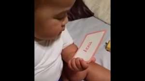 Beb&eacute; de 19 meses lee hasta 300 palabras