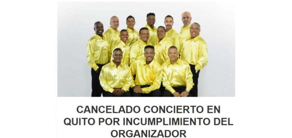Suspendido el concierto &lsquo;La voz de los sin voz&rsquo;, en Quito y Guayaquil