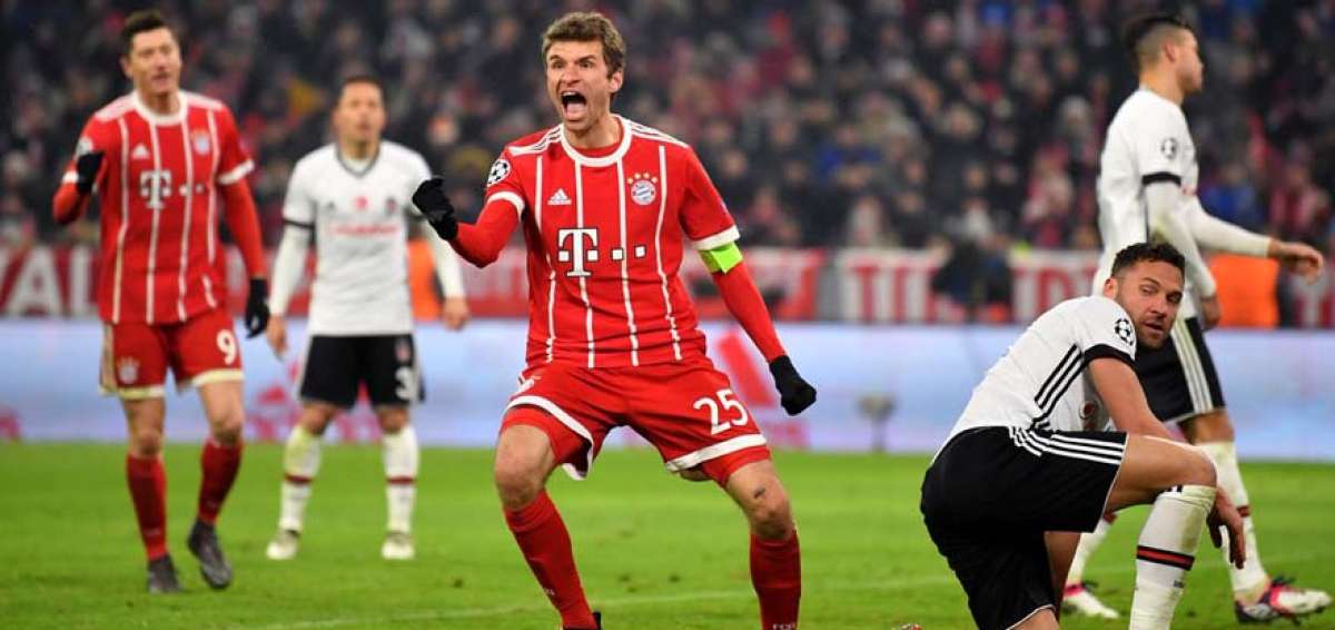 Bayern de M&uacute;nich gole&oacute; al Besiktas y acaricia los cuartos de Champions