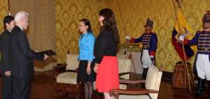 El acto protocolario se realiz&oacute; en el Sal&oacute;n Amarillo del Palacio de Carondelet. 