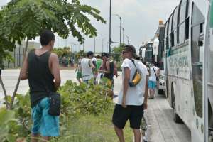 Aficionados colombianos estuvieron en Parque Samanes. Foto: William Orellana / El Tel&eacute;grafo.