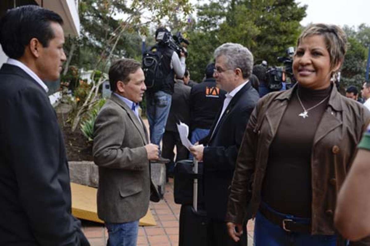 Los cien asamble&iacute;stas de Alianza PAIS se reunir&aacute;n nuevamente en el Centro de Convenciones de la Contralor&iacute;a General. FOTO: ANDRES DARQUEA 