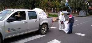 Productores agr&iacute;colas de Pichincha entregan 516 canastas a domicilio
