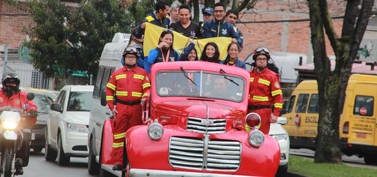 Los marchistas cuencanos que participaron en el Mundial de Marcha en China fueron recibidos por las autoridades y la ciudadan&iacute;a.