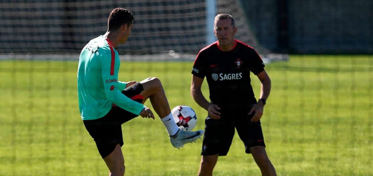 Cristiano Ronaldo se entrena en solitario