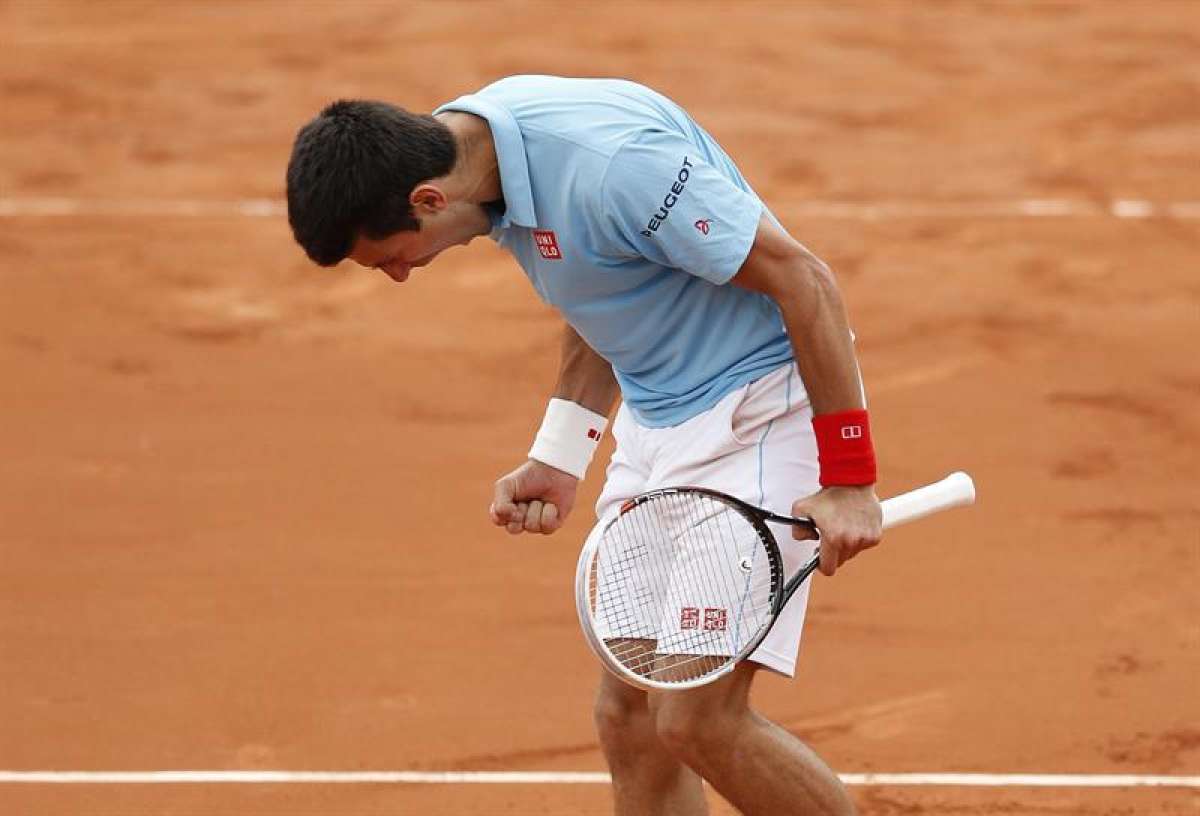 El serbio se mostr&oacute; emocionado luego de ganar el partido ante Marin Cilic. Foto: EFE
