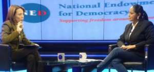 La secretaria de Gesti&oacute;n de la Pol&iacute;tica de Ecuador, Paola Pab&oacute;n, en entrevista con Telesur.