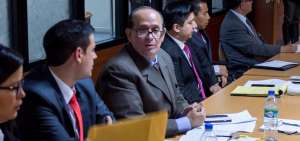 El abogado del segundo mandatario durante la audiencia en la Corte Nacional de Justicia. 