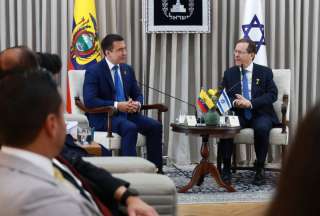 Daniel Noboa se reunió con el presidente de Israel, Isaac Herzoc 