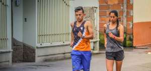 Los colombianos Ingrid Hern&aacute;ndez y Juan David Jim&eacute;nez llegaron el mi&eacute;rcoles a Suc&uacute;a y desde el jueves ya empezaron a entrenar en el circuito. 