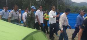 Presidente recorre albergues en comuna de Flavio Alfaro