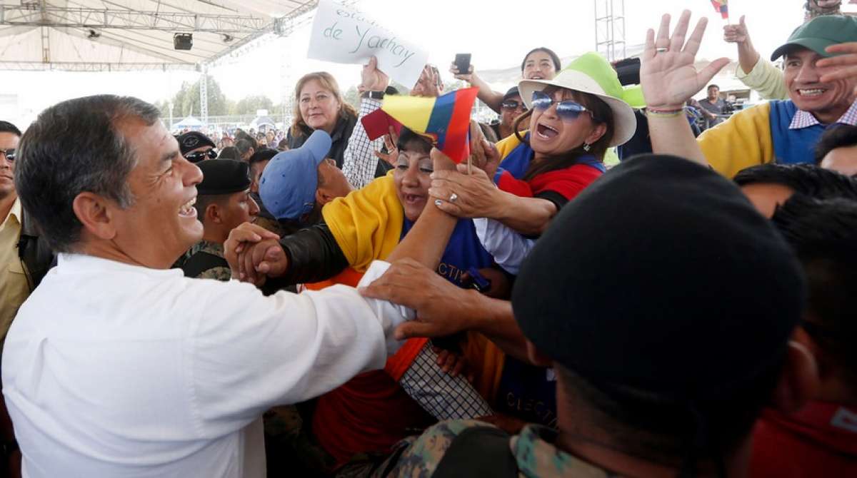 El Presidente emiti&oacute; su Enlace Ciudadano desde el sur de Quito. Foto: Presidencia de la Rep&uacute;blica 