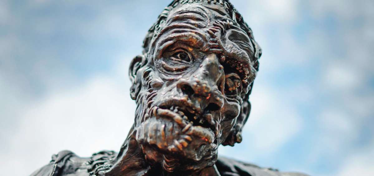 La escultura de Frankenstein en Ginebra