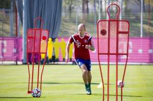 Robben podr&iacute;a regresar al Bayern el s&aacute;bado ante el Hertha Berl&iacute;n