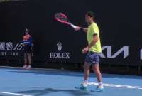 Emilio Gómez, durante el partido ante Marin Cilic