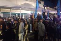Los militantes de la RC5 se mostraron "apagados" tras la publicación de los resultados oficiales del CNE. 