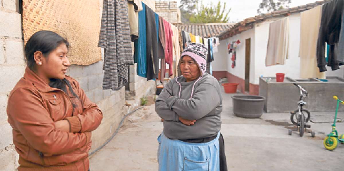 Mar&iacute;a Elena Maldonado es la hermana del ecuatoriano que mantuvo &lsquo;esclavizado&rsquo; por 2 a&ntilde;os a Jhovanny Perugachi en Santiago. Fotos:Santiago Aguirre/El Tel&eacute;grafo