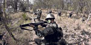 La Esforse cuenta con campos de entrenamiento en los que se realizan ejercicios de tiro y estrategias militares. Foto: Roberto Ch&aacute;vez / El Tel&eacute;grafo