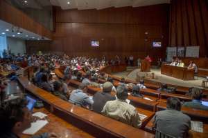 Un taller de turismo comunitario se desarroll&oacute; hoy en la Asamblea Nacional. Foto: Fernando Sandoval / EL TEL&Eacute;GRAFO. 