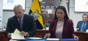 CNE y UAFE firman convenio para detecci&oacute;n de financiamiento il&iacute;cito