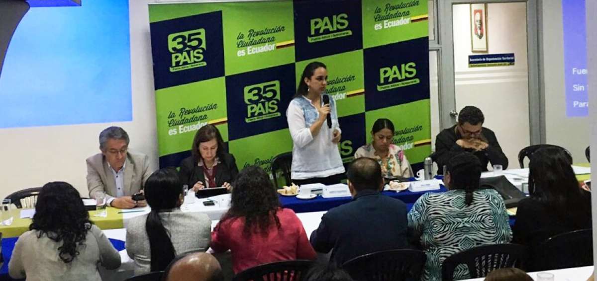 En la sede de Alianza PAIS, en Quito, se realiz&oacute; el pasado martes un taller sobre las estrategias pol&iacute;ticas de cara al 2017.