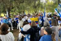 Cientos de personas piden por La Paz en Israel en Quito