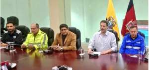 Rueda de prensa en las instalaciones del COE.
