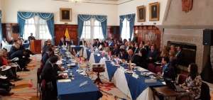 El canciller Jos&eacute; Valencia lider&oacute; el encuentro para analizar la crisis de Venezuela.